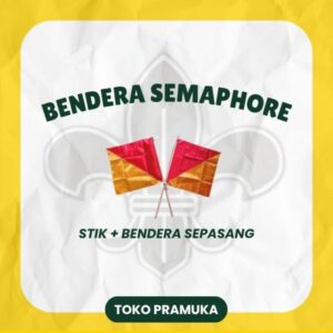 Bendera Semaphore - Stik + Bendera Sepasang