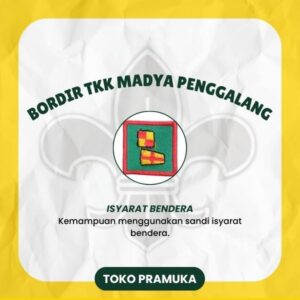 Bordir TKK Madya Penggalang - Isyarat Bendera