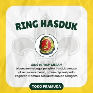 Ring Hasduk - Hitam - Merah