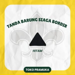Tanda Barung Siaga Bordir - Hitam