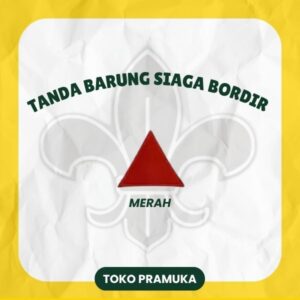 Tanda Barung Siaga Bordir - Merah