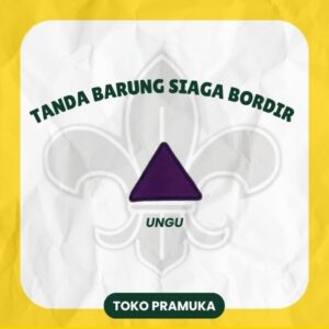 Tanda Barung Siaga Bordir - Ungu